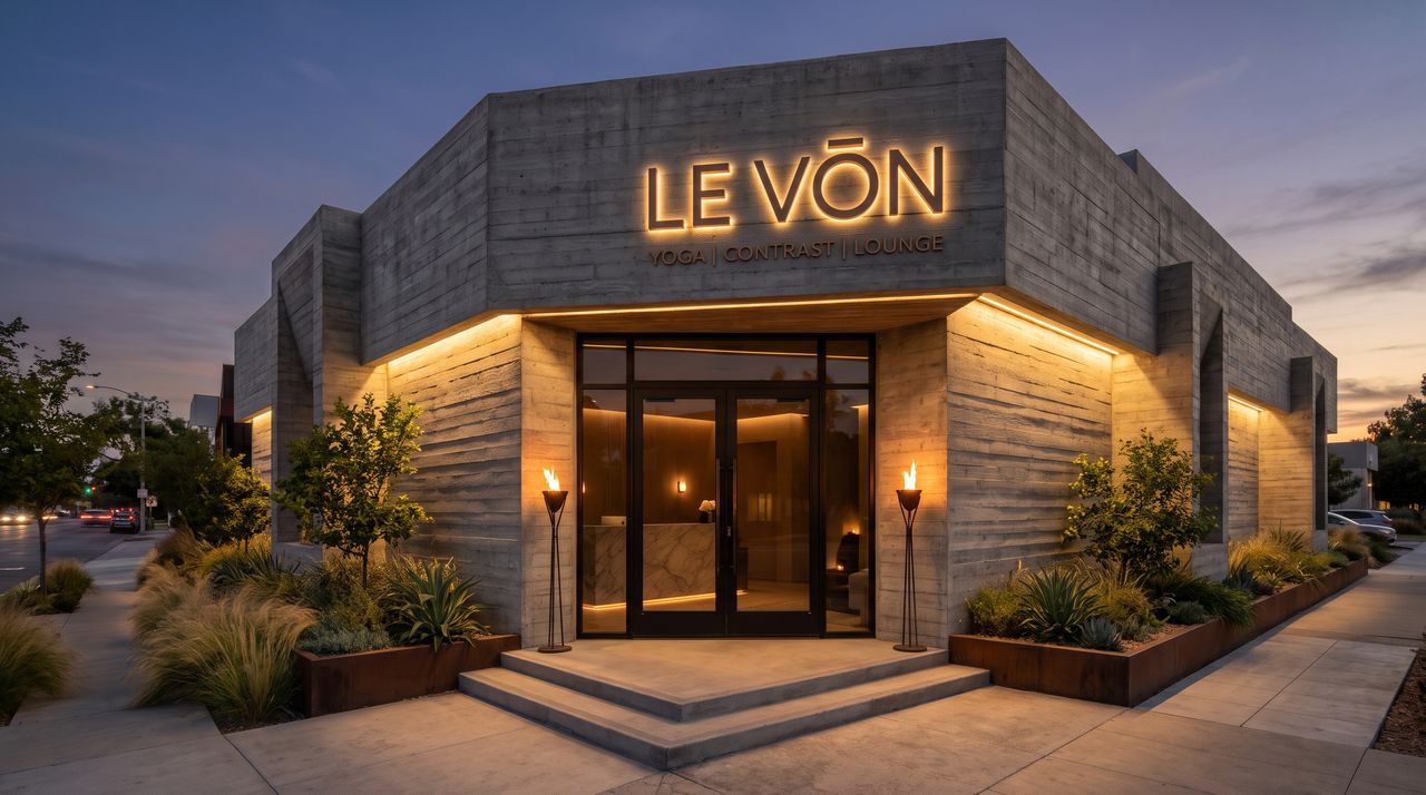 LE VŌN HOUSE at dusk